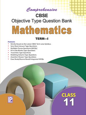 cover image of Comprehensive CBSE Objective Type Question Bank Mathematics XI  (Term-I)